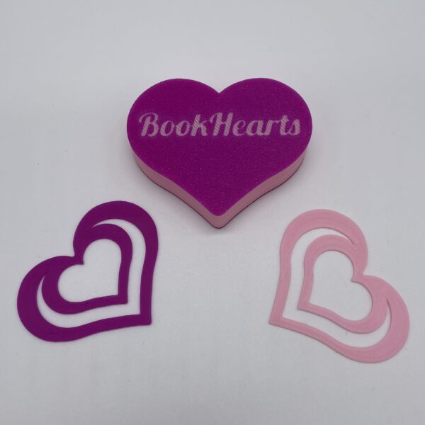 Elegant heart-shaped bookmark, designed as the ultimate present for bookworms